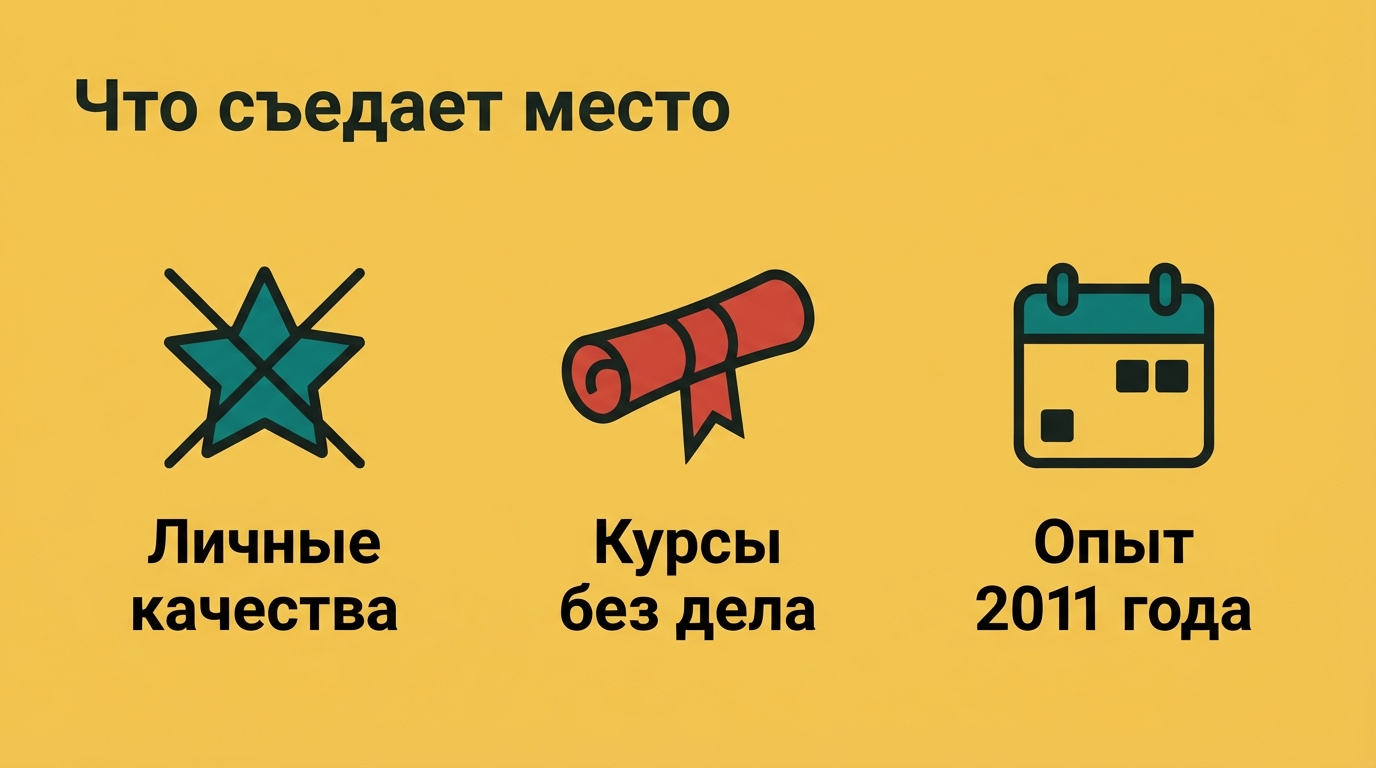 Первый экран решает: что рекрутер успевает прочитать в резюме